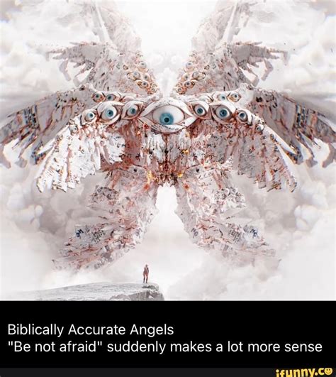 Biblically Accurate Angels Be Not Afraid Suddenly Makes A Lot More