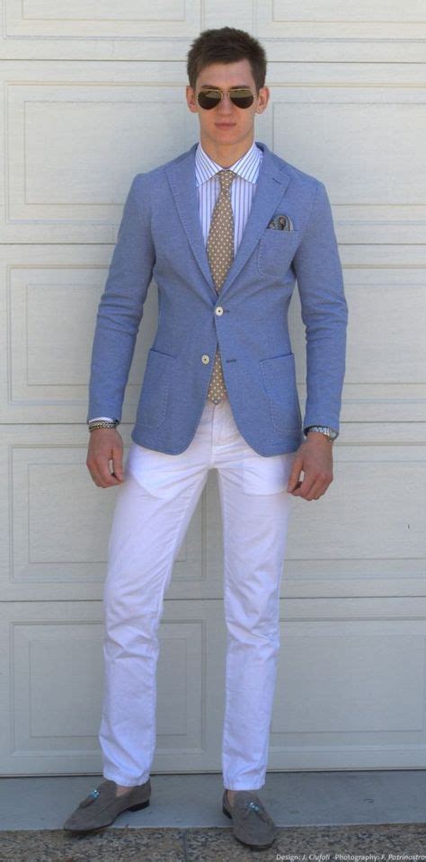 10 Blue And White Looks Men Should Copy Menssuitsstylish Moda Hombre