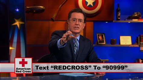 Sign Off American Red Cross Hurricane Sandy The Colbert Report Video Clip Comedy