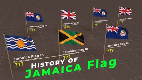 history of jamaica flag timeline of jamaica flag flags of the world youtube