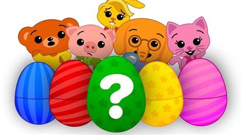 12 Huevos Sorpresa Gigantes Para Aprender Colores And Canciones