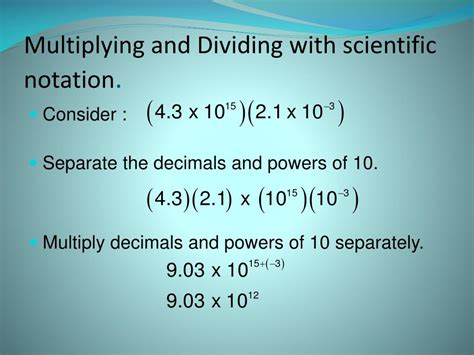 These worksheets explain how to multiply and divide exponents, as well as how to consolidate exponents that have the same base in order to simplify the. PPT - Math 9: Laws of Exponents PowerPoint Presentation ...