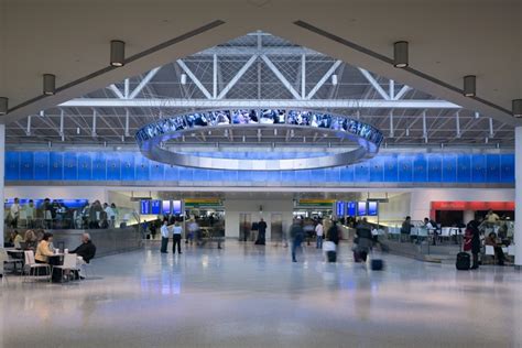Jetblue Terminal 5 And Restored Historic Twa Terminal At John F
