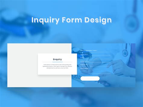Inquiry Form Design Uplabs