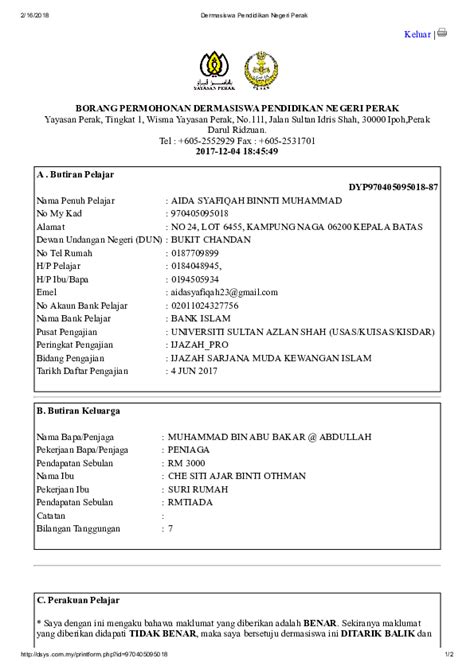 Borang barang asesmen pasiendeskripsi lengkap. Trainees2013: Borang Pengesahan Pendapatan Negeri Perak