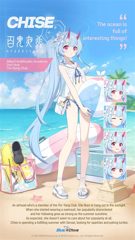 Chise Blue Archive Chise Swimsuit Blue Archive Blue Archive Oni Horns Absurdres