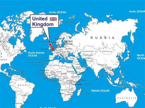 United Kingdom Location Map World Map