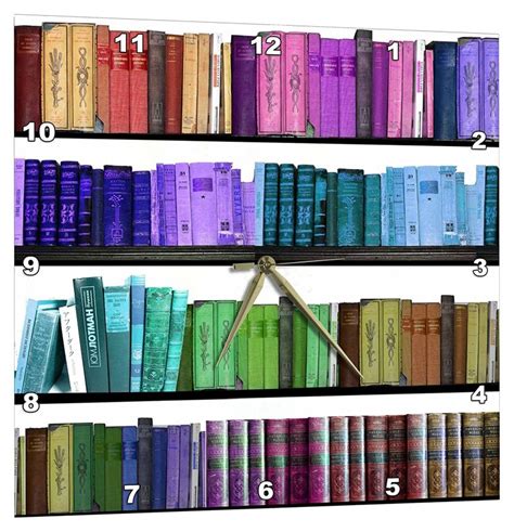Colorful Bookshelf Books Rainbow Bookshelves
