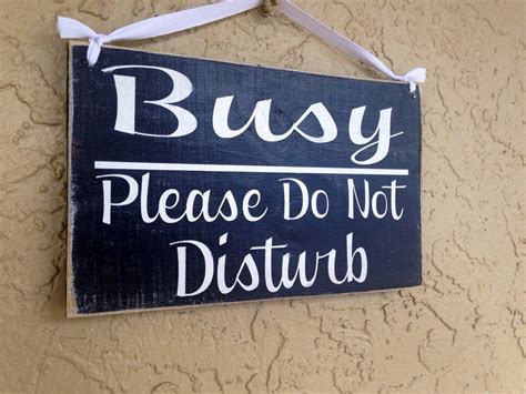10x8 Busy Please Do Not Disturb Wood In Session Sign Designs By Prim