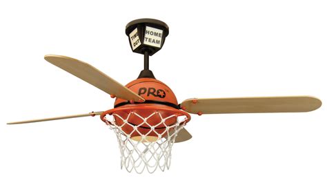 52 Basketball Ceiling Fan Wblades And Light Kit By Craftmade Ps52bb4