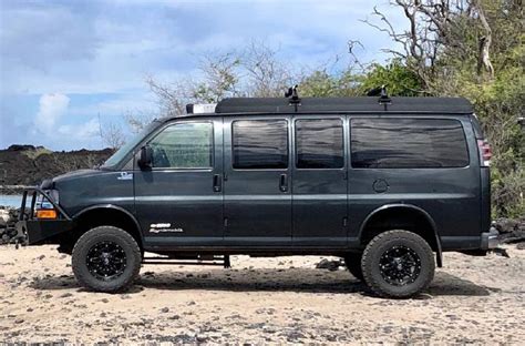 2005 Chevy Express Van 4x4 4 Lift Pop Top Builtrigs