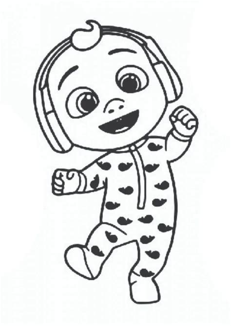 Cocomelon Coloring Pages Jj Dancing Coloring With Kids Coloring