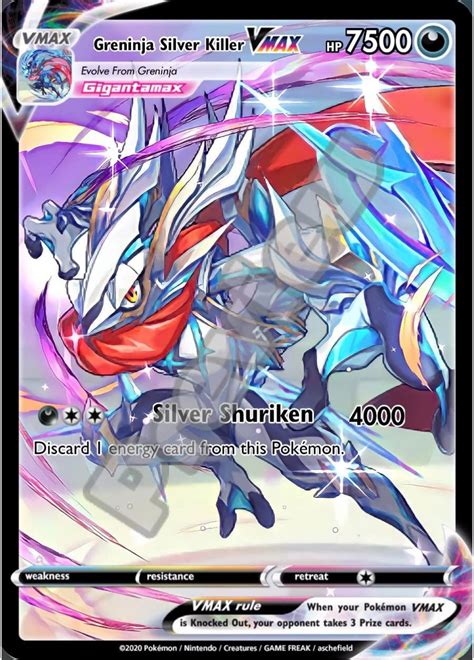 M Ash Greninja Gx Gmax Vmax Gigantamax Ex Pokemon Card Ec