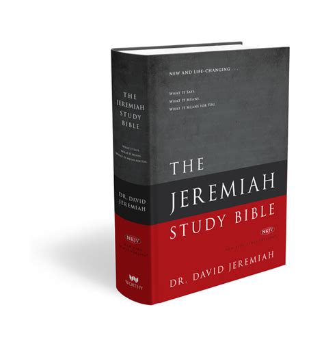 The Jeremiah Study Bible Nkjv Jacketed Hardcover By Dr David