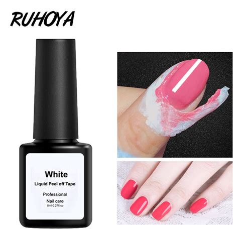 Ruhoya Peel Off Liquid From Nail Polish Protection Finger Skin Latex