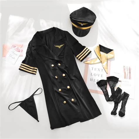 Women S Stewardess Costume Mini Dress Themed Party Lingerie Cosplay