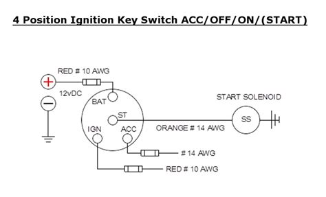 4 Pole Ignition Switch Wiring Diagram