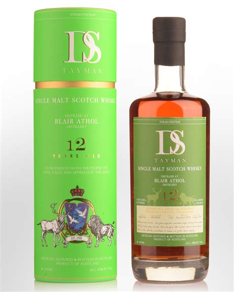DS Tayman Blair Athol 12 Year Old Syrah Edition Single Malt Scotch