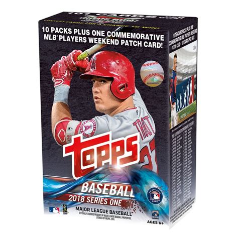 Topps 2018 Topps Series 1 Mlb Baseball Exclusive Value Box Trading
