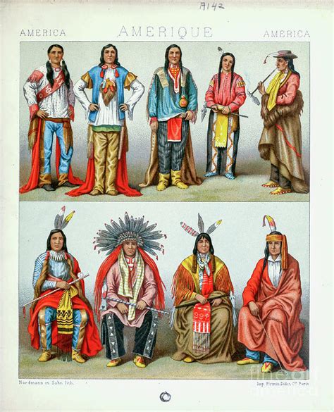 Ancient Indigenous American Clothing P2 Photograph By Historic Illustrations Pixels