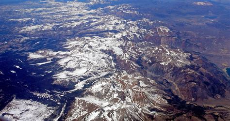 Sierra Nevada Mountains Aerial Photo Eastern California