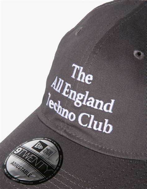 The hat rule is loosely enforced. All England Techno Club Cap - Grey