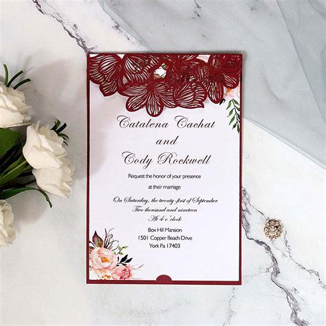 Types Of Wedding Card Design Printable Templates