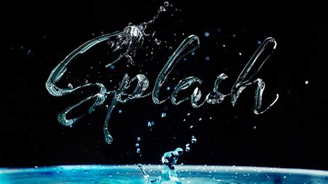 Liquid Splash Text Effect In Photoshop YouTube