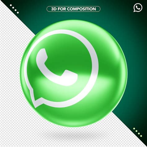 3d Whatsapp Logo Premium Psd Datei