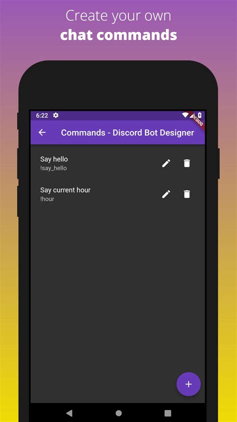 Advertising your own bots in response to a question or concern, as long as it's relevant, is okay. Bot Designer For Discord for Android - APK Download