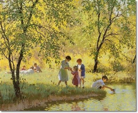 Edward Dufner Summer Afternoon Painting Art American Impressionism