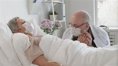 Old Man Coming To Visit Sick Wife Stock Video Envato Elements