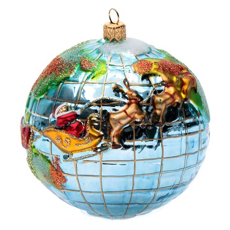 Color green department seasonal location ornaments upc 191607726797 location id th5b. Blown glass Christmas ornament, Santa Claus around the ...