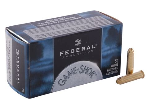 Federal Game Shok Ammunition 22 Long Rifle 22lr 25 Grain 12 Shot Sh