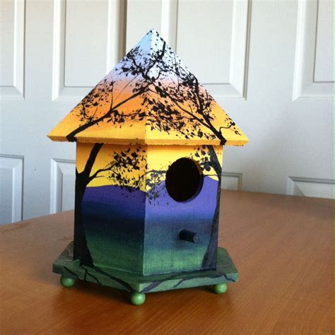 How To Paint Wood Birdhouses