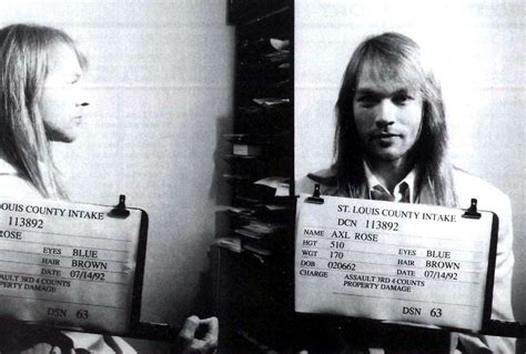 Busted! Celebrity Mugshots | Axl rose, Celebrity mugshots, Mug shots
