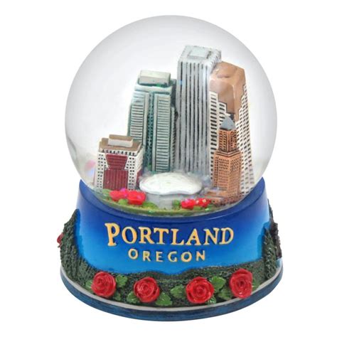 Portland Oregon Colorful Snow Globe 65mm