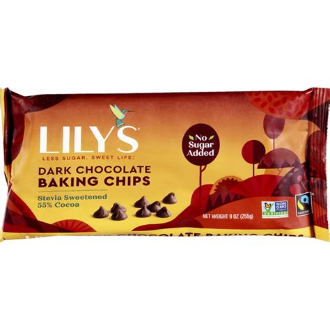 Lily S Baking Chips Dark Chocolate 55 Cocoa 9 Oz Instacart