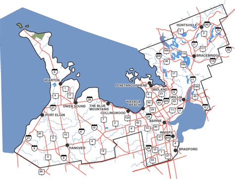 Grey county on myös osa georgian kolmiota. Central Ontario North - Georgian Bay, Muskoka, Bruce ...