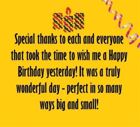 Thank You For Birthday Greetings Your Words Were The Perfect Embelli