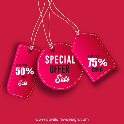 Download Special Offer Sale Label Template Collection Design
