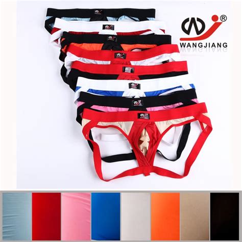 6pcs A Lot Colorful Mensthong Underwear Man Sexy Underpants