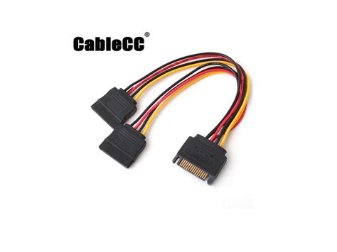 Cablecc Sata Ii Hard Disk Power Male To Female Splitter Y To