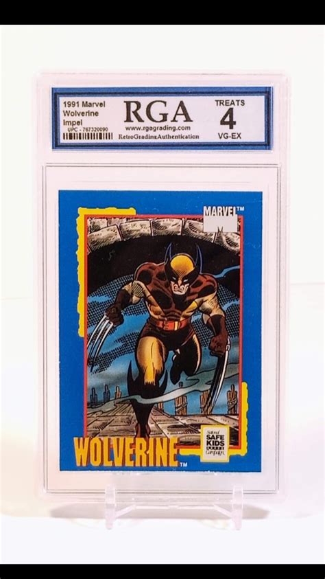 Mavin Wolverine 1991 Impel Marvel Trading Card Treats Safe Kids Rga