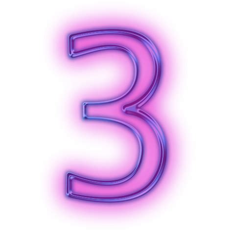 Neon Number Png Photo Png Mart