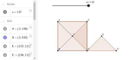 Triángulo Formado Por Las Diagonales De Un Cuadrado Geogebra