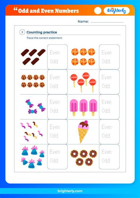 Free Printable Odd And Even Numbers Worksheets Pdfs Brighterly