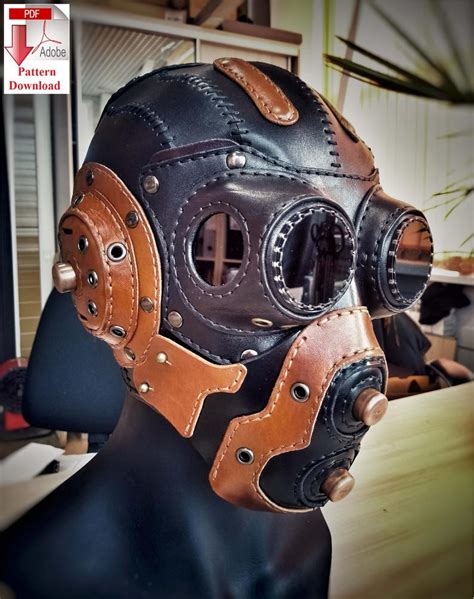Pattern Pdf Leather Steampunkdieselpunk Mask By Levit Masterhatred
