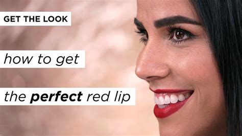 How To Get The Perfect Red Lip Easy Red Lip Tutorial Youtube