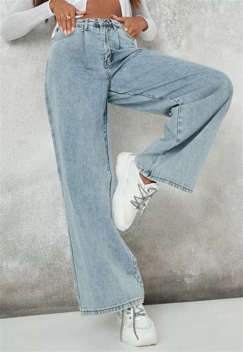 Missguided Blue Baggy Boyfriend Jeans In 2021 Boyfriend Jeans